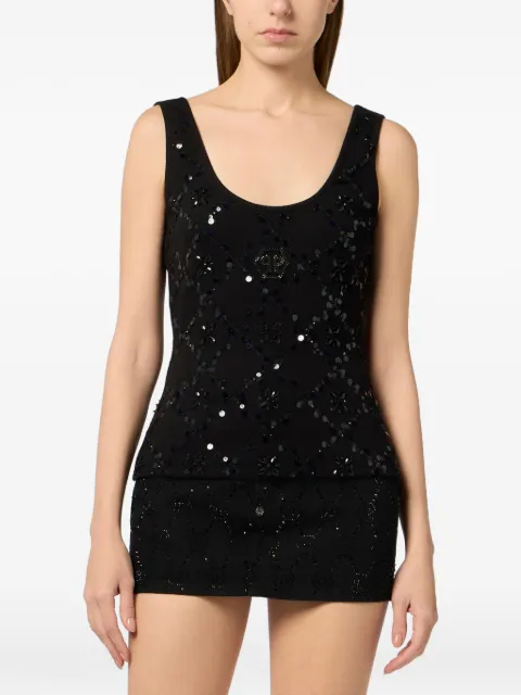 Philipp Plein camiseta Rhombus Flower