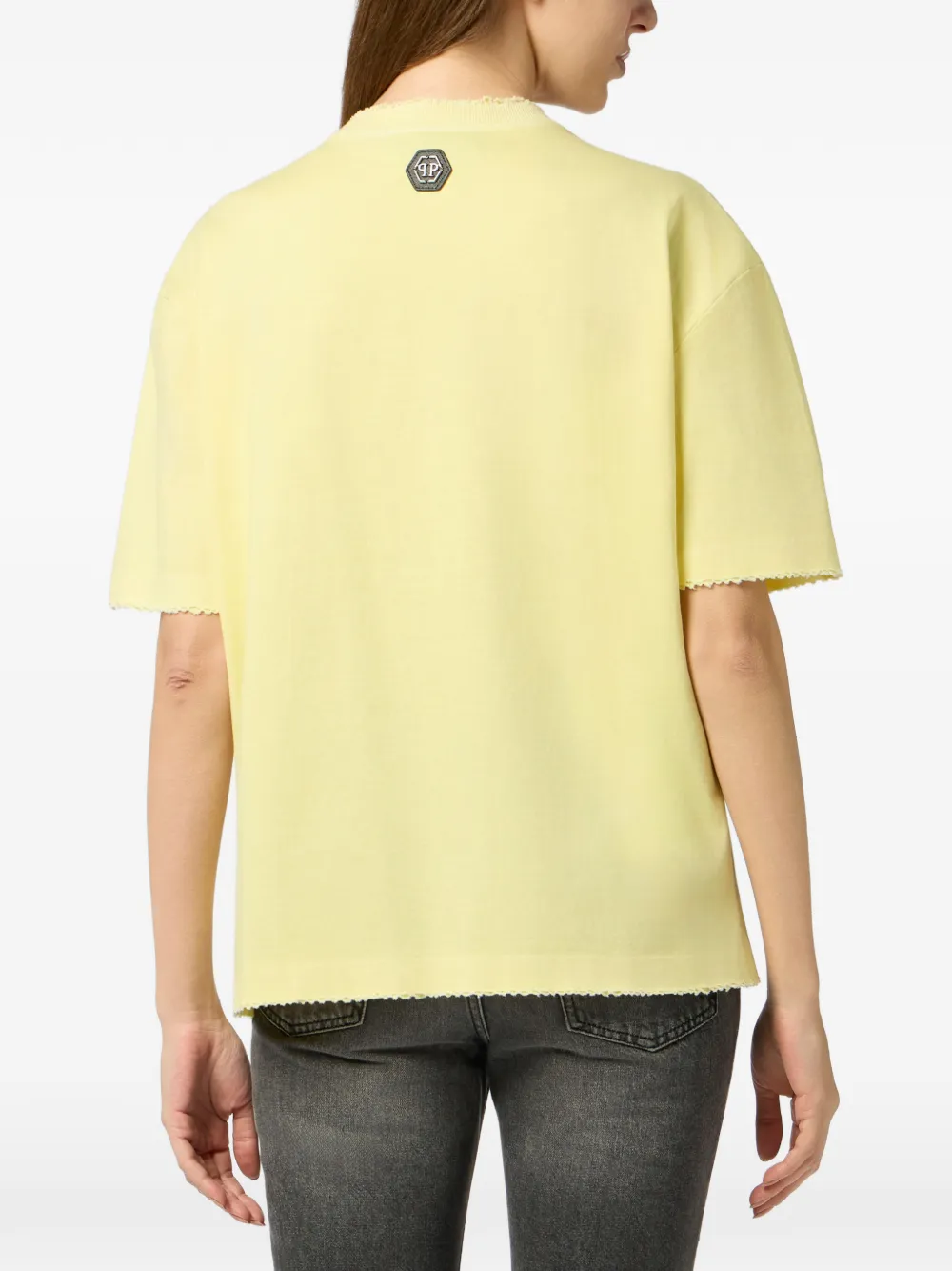 Philipp Plein Tennis Club T-shirt met grafische print Geel