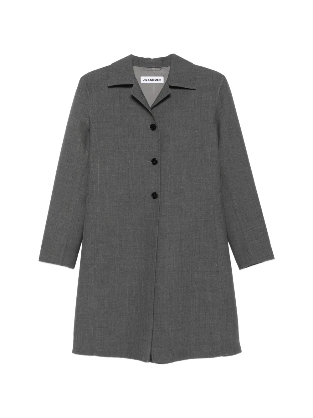Jil Sander pocket buttoned coat - Grigio