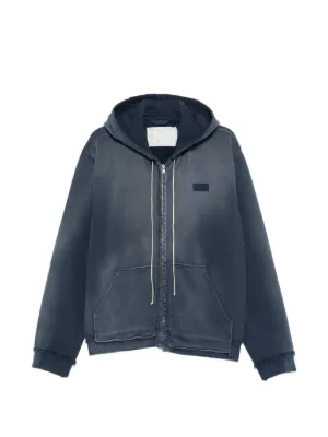 Comme Des Garçons Girl Flower Appliqué Zip Hoodie | Pink | FARFETCH