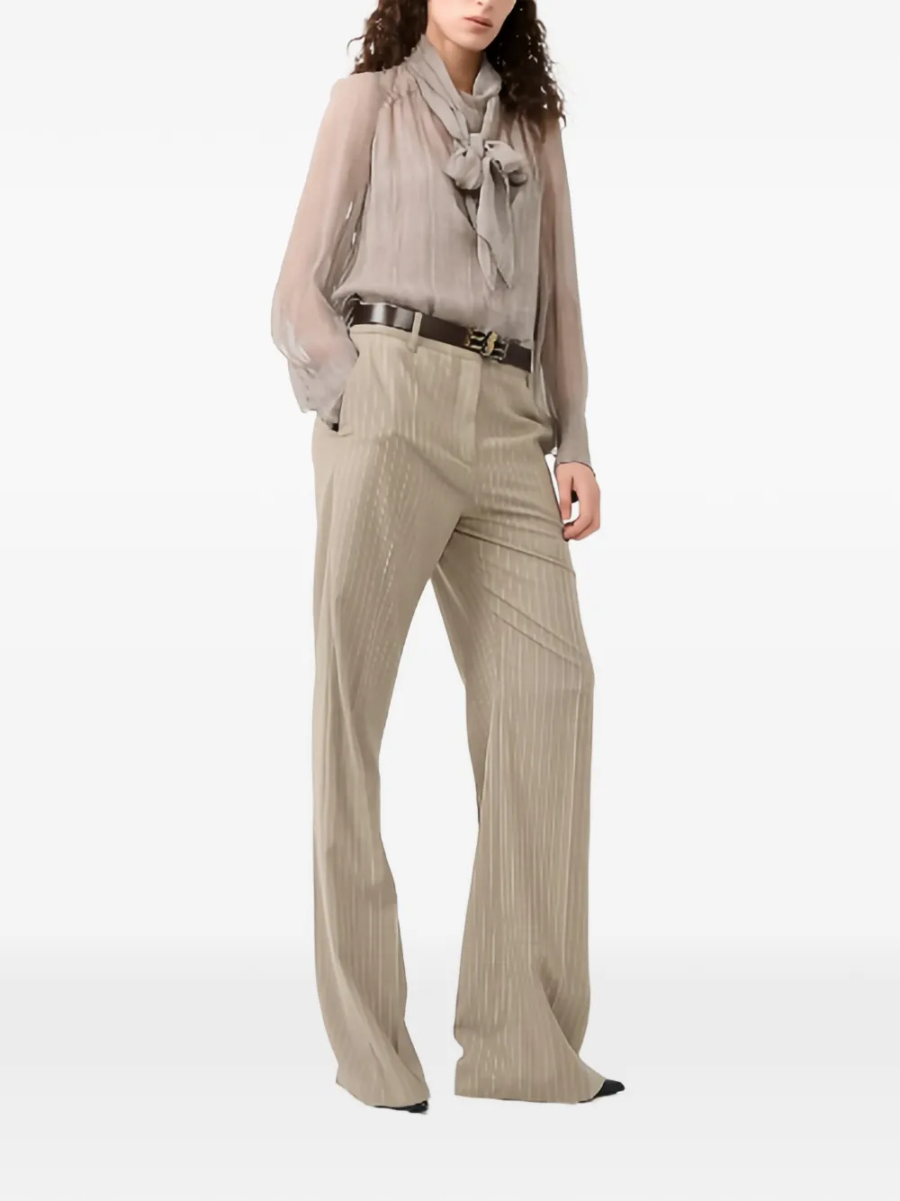 Barbara Bui Broek met krijtstreep Beige