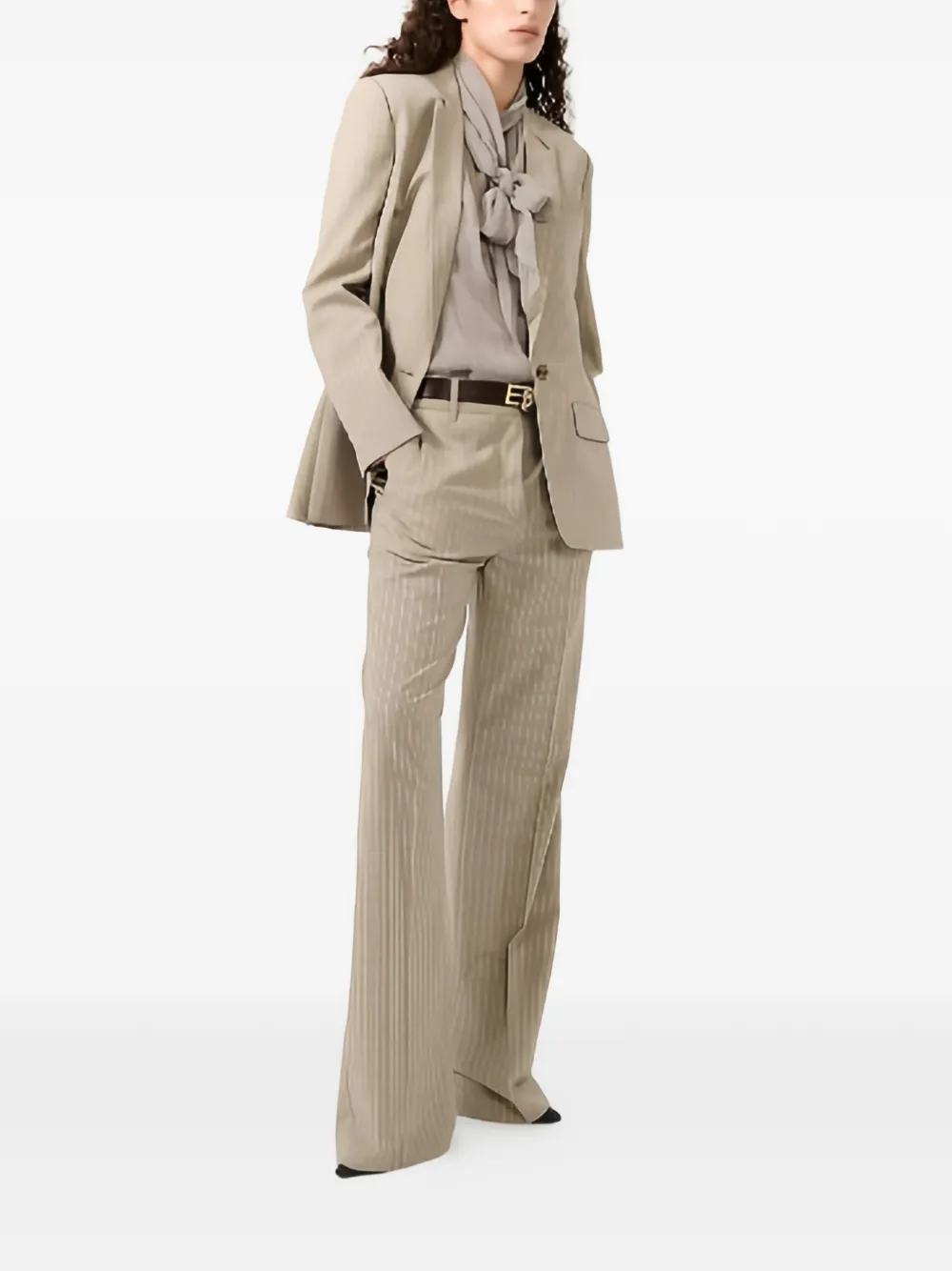 Barbara Bui Broek met krijtstreep Beige