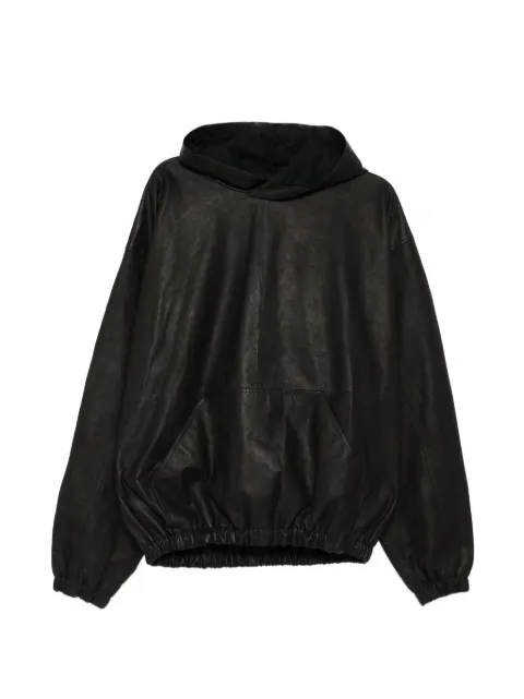A Diciannoveventitre leather hoodie