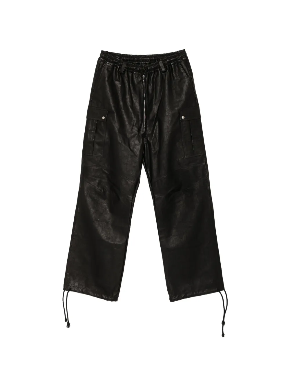 A Diciannoveventitre Daves leather trousers - Nero