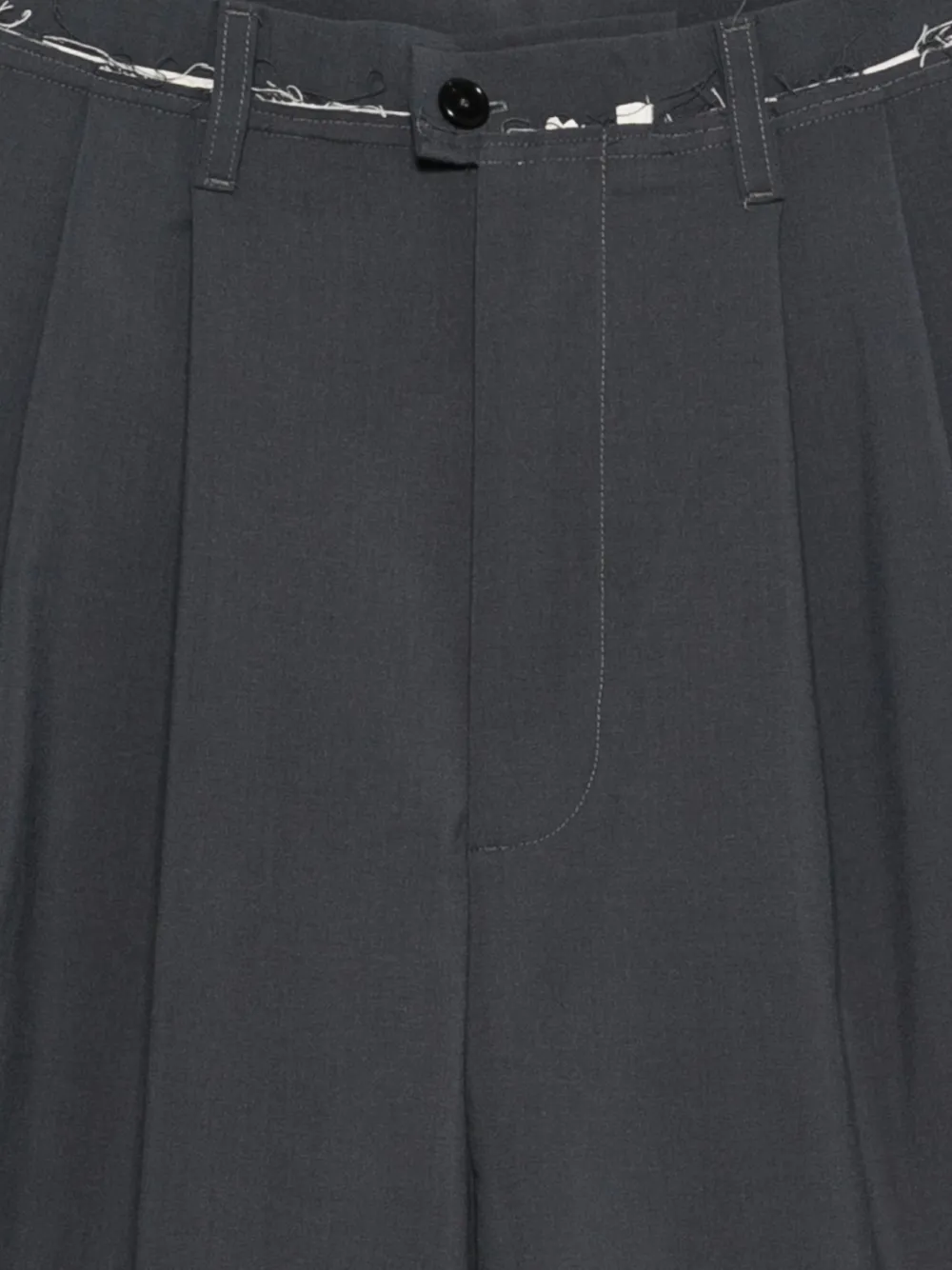  Camiel Fortgens Pleated Seam Shorts - Blue 