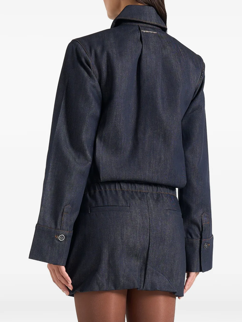 Manière De Voir Laure cargo mini-blousejurk Blauw