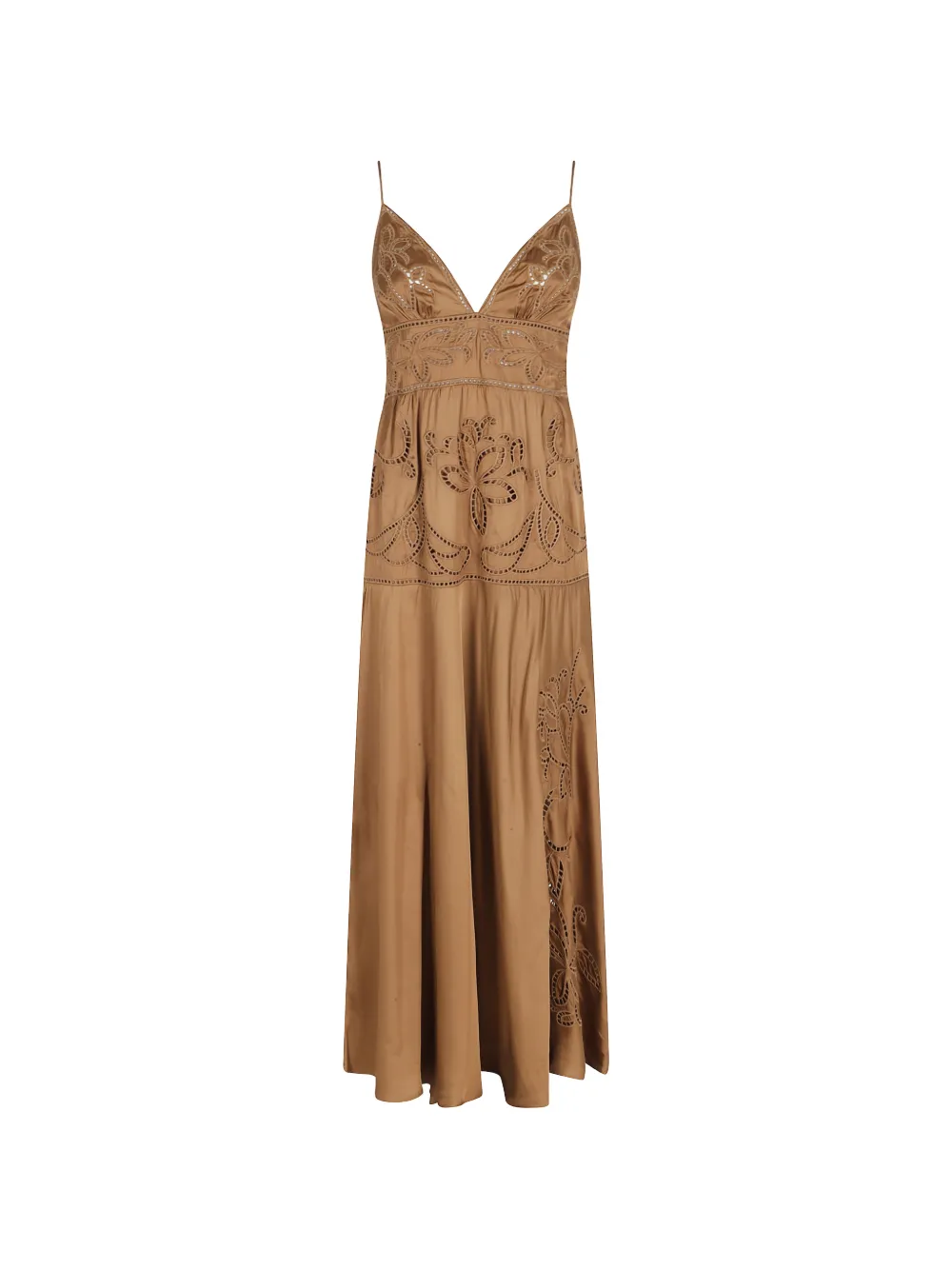ERMANNO FIRENZE floral-cutout maxi dress - Neutrals