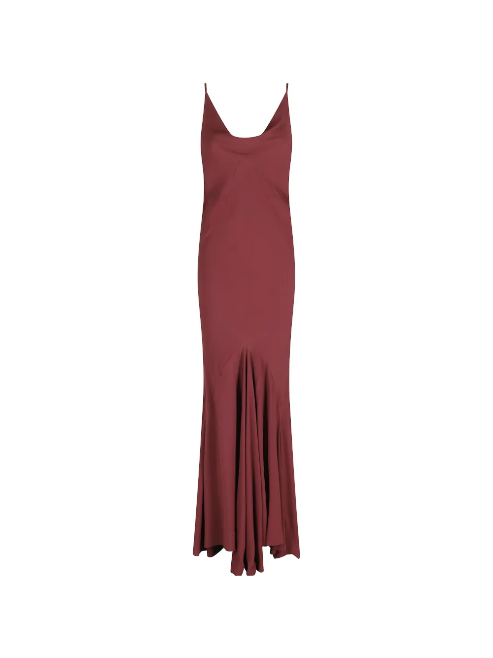 Erika Cavallini Ether ruffled maxi dress - Rosso