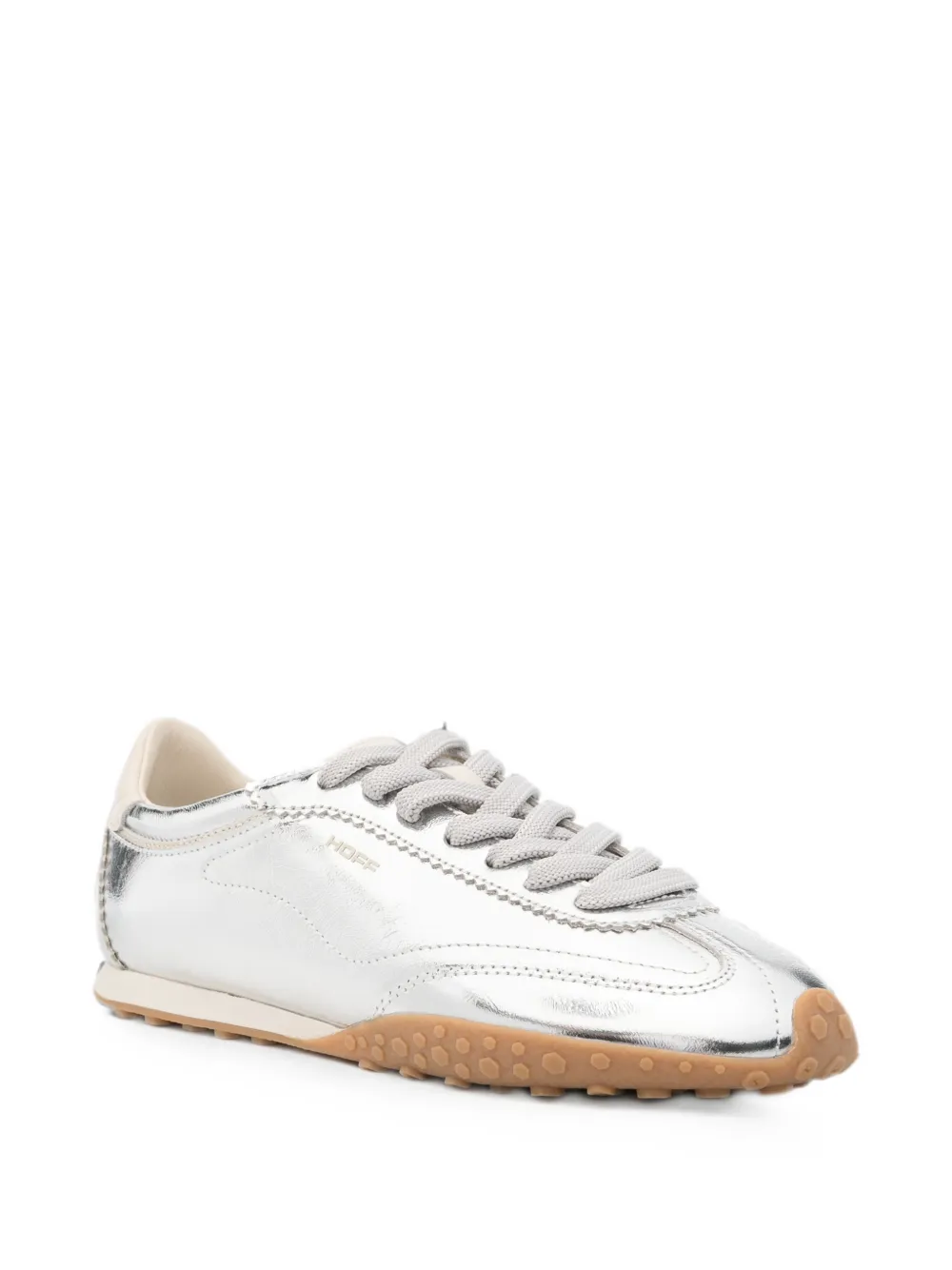 Hoff Bridge FL metallic-leather sneakers Zilver
