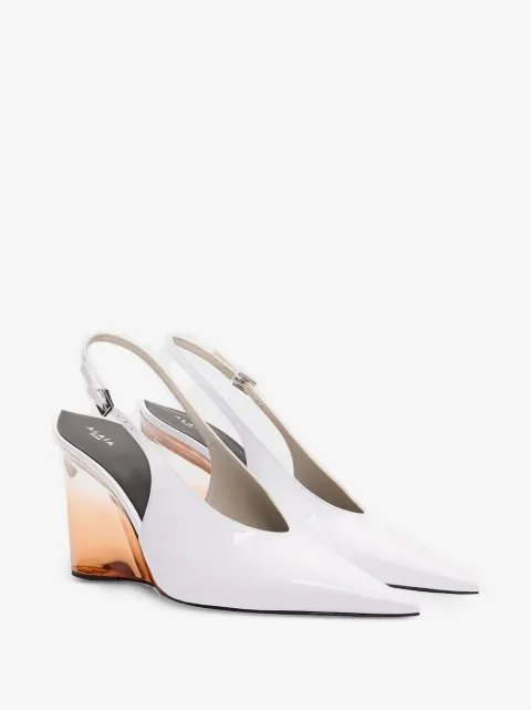 Alaïa escarpins compensés Invisible à bride arrière