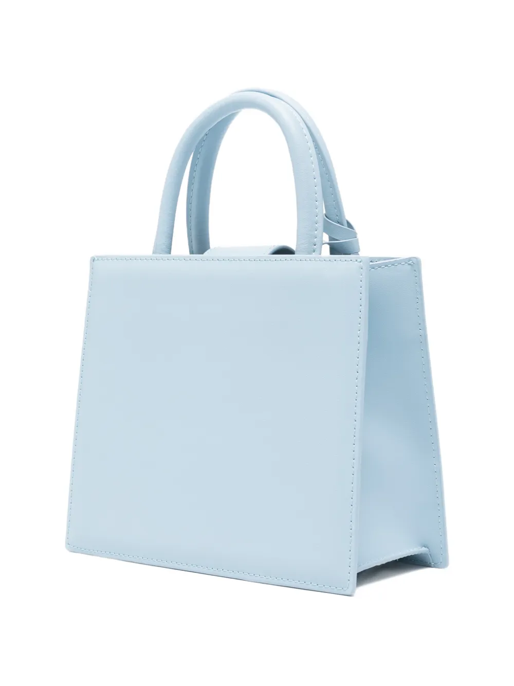 MC2 Saint Barth Leren schoudertas met handvat Blauw