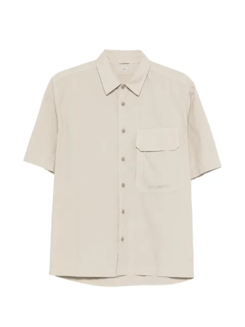 C.P. Company flap-pocket poplin shirt