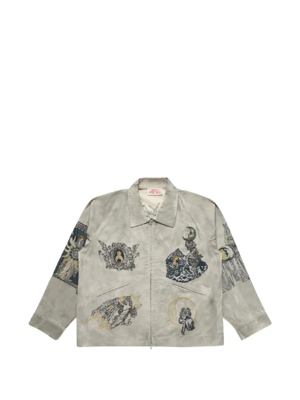Samuel Zelig La Luna ジップジャケット | グレー | FARFETCH JP