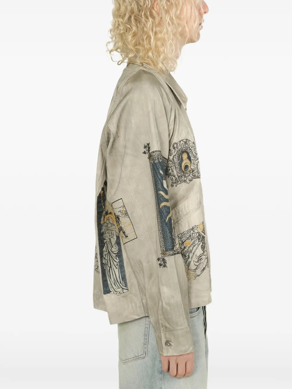  Samuel Zelig La Luna Zip Jacket - Grey 