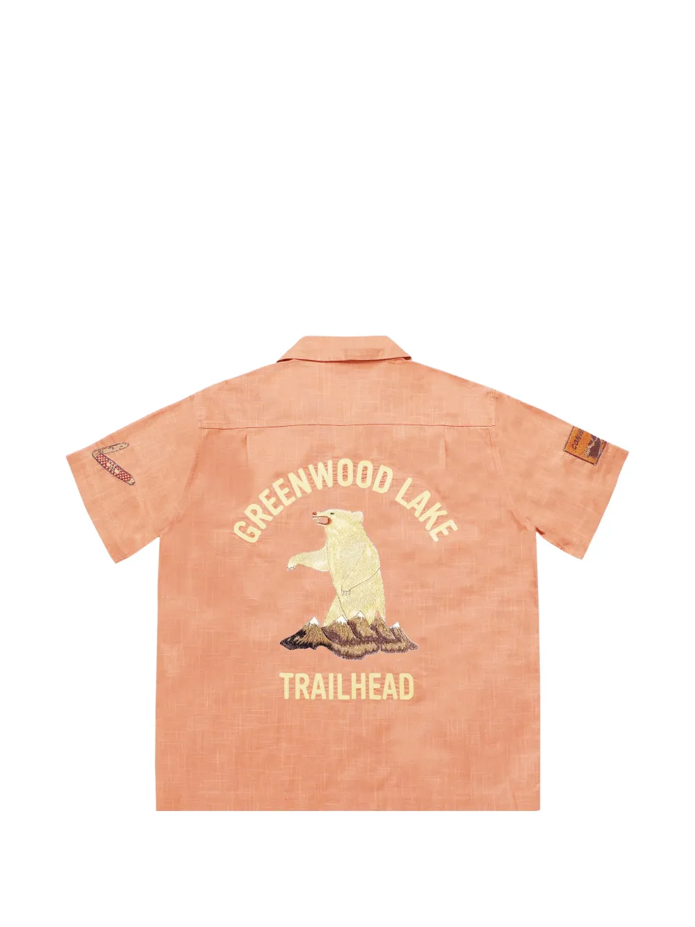  Samuel Zelig Trail Camp Embroidered Shirt - Orange 