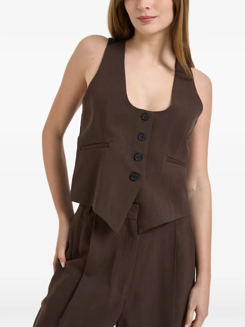 IRO buttoned waistcoat - Brown