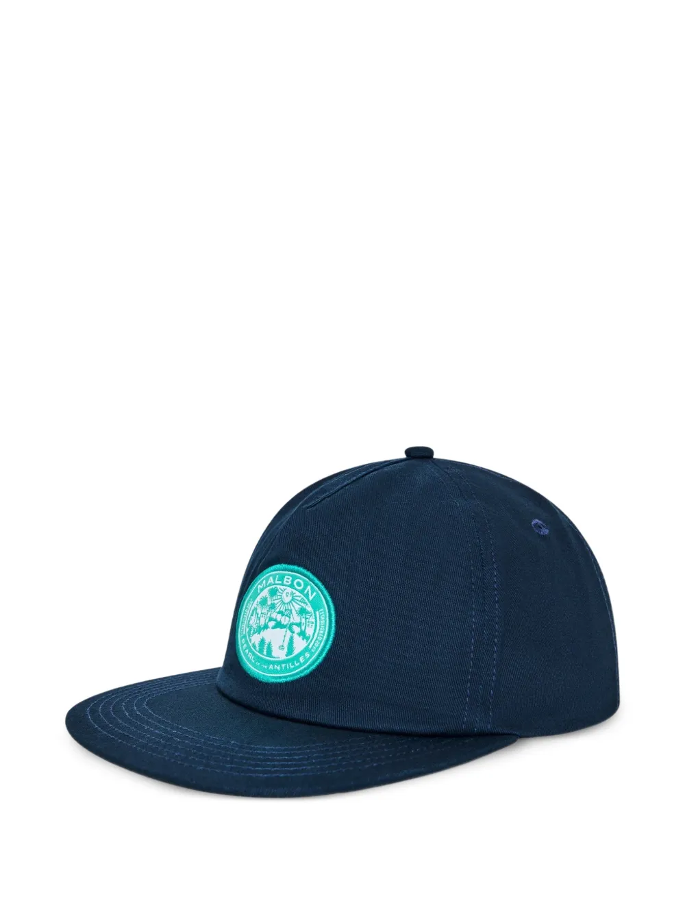  Malbon Golf Horizon Snapback Cap - Blue 