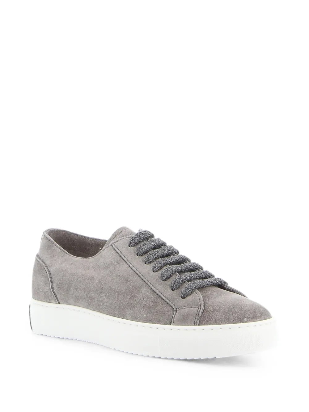 Doucal's suede lace-up fastening sneakers Grijs