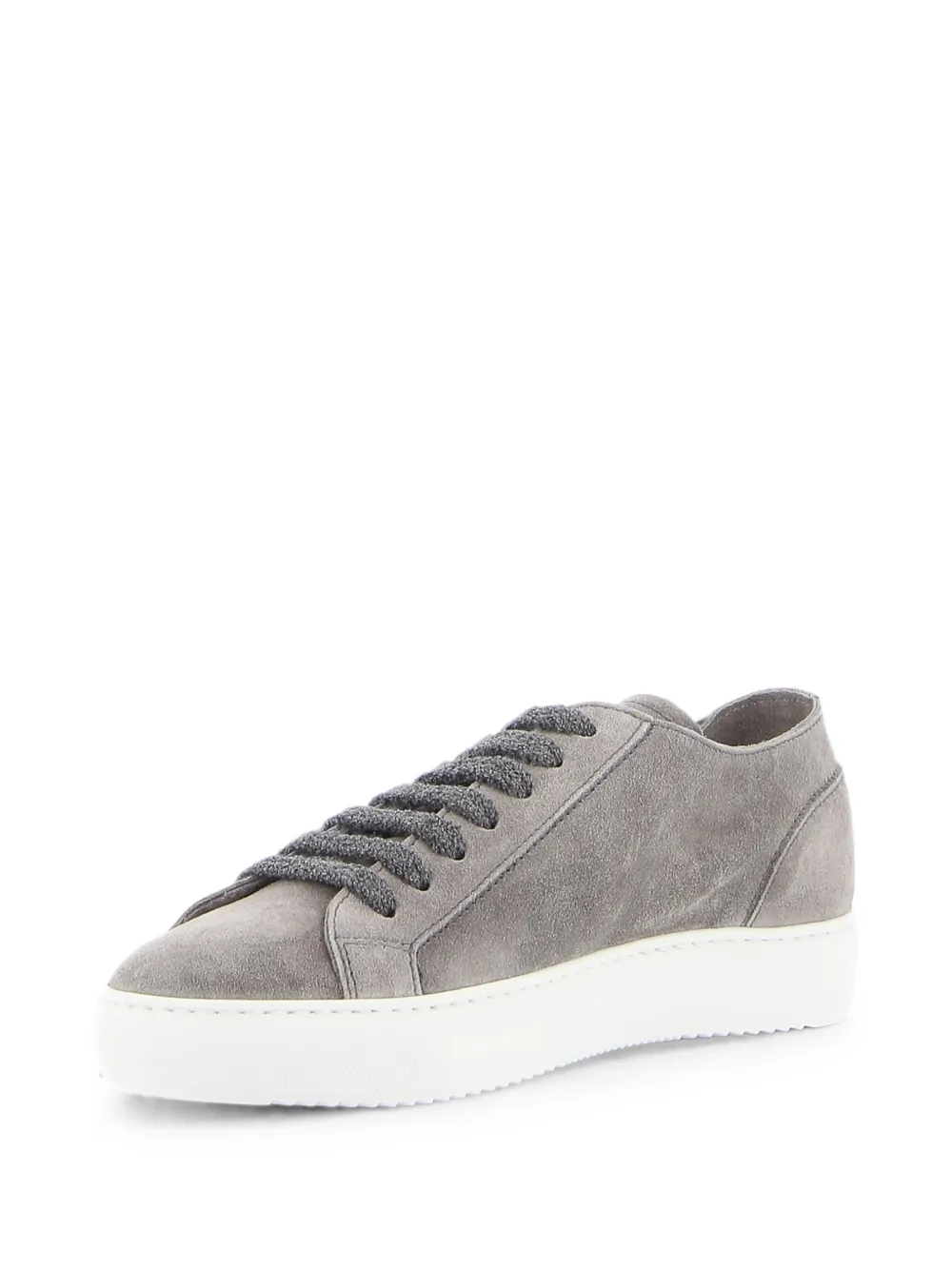 Doucal's suede lace-up fastening sneakers Grijs