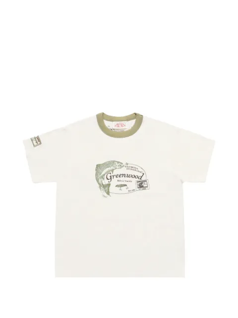 Samuel Zelig Trail Tee Green Ringer T-shirt