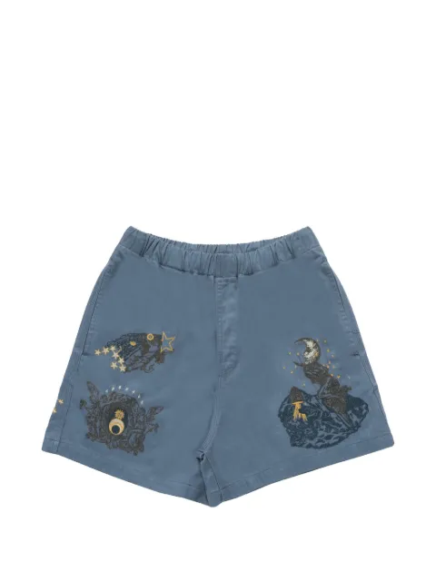 Samuel Zelig La Luna embroidered shorts