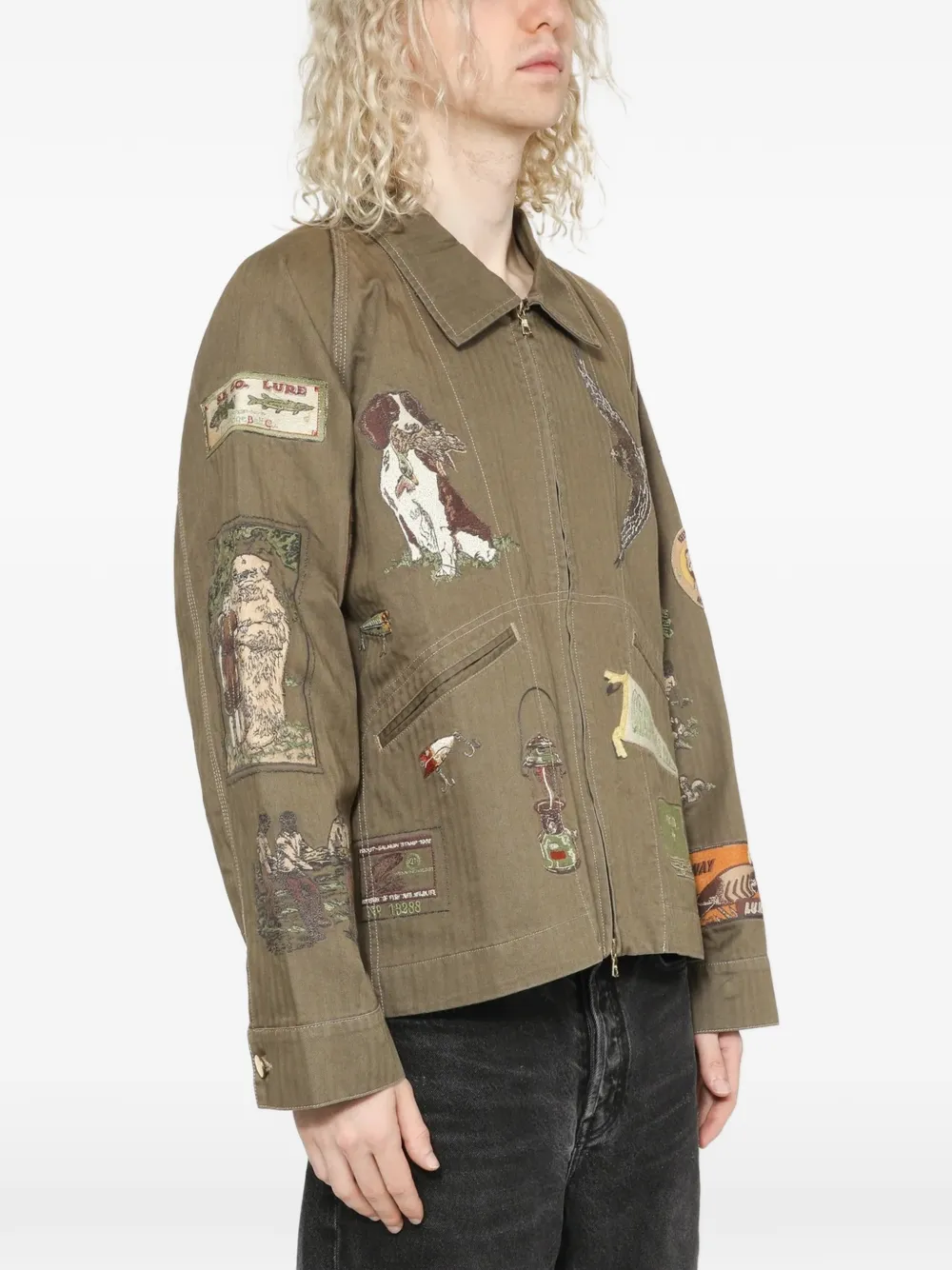  Samuel Zelig Trail Zip Jacket - Green 
