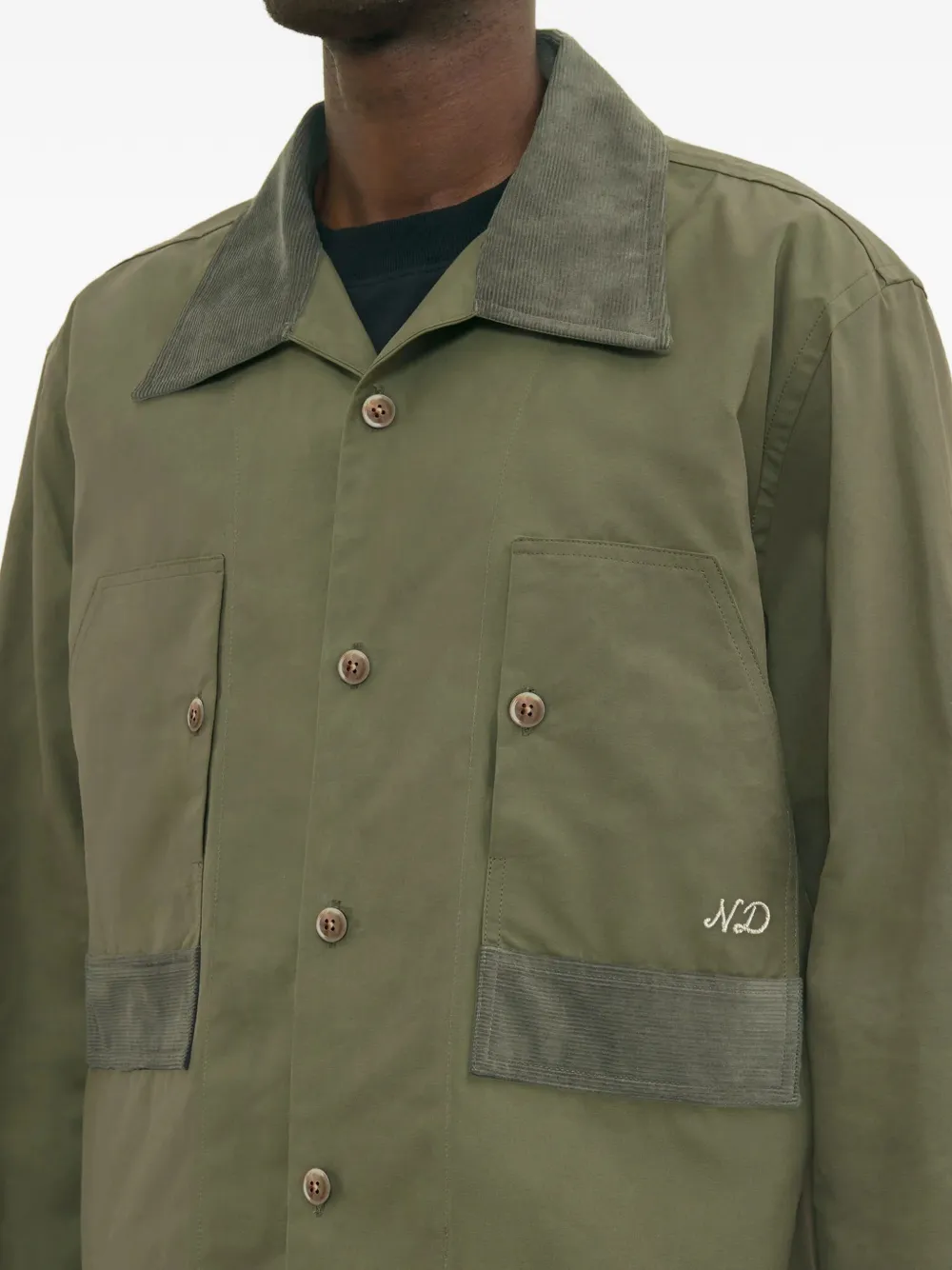  Nicholas Daley Work Shirt Jacket - Green 