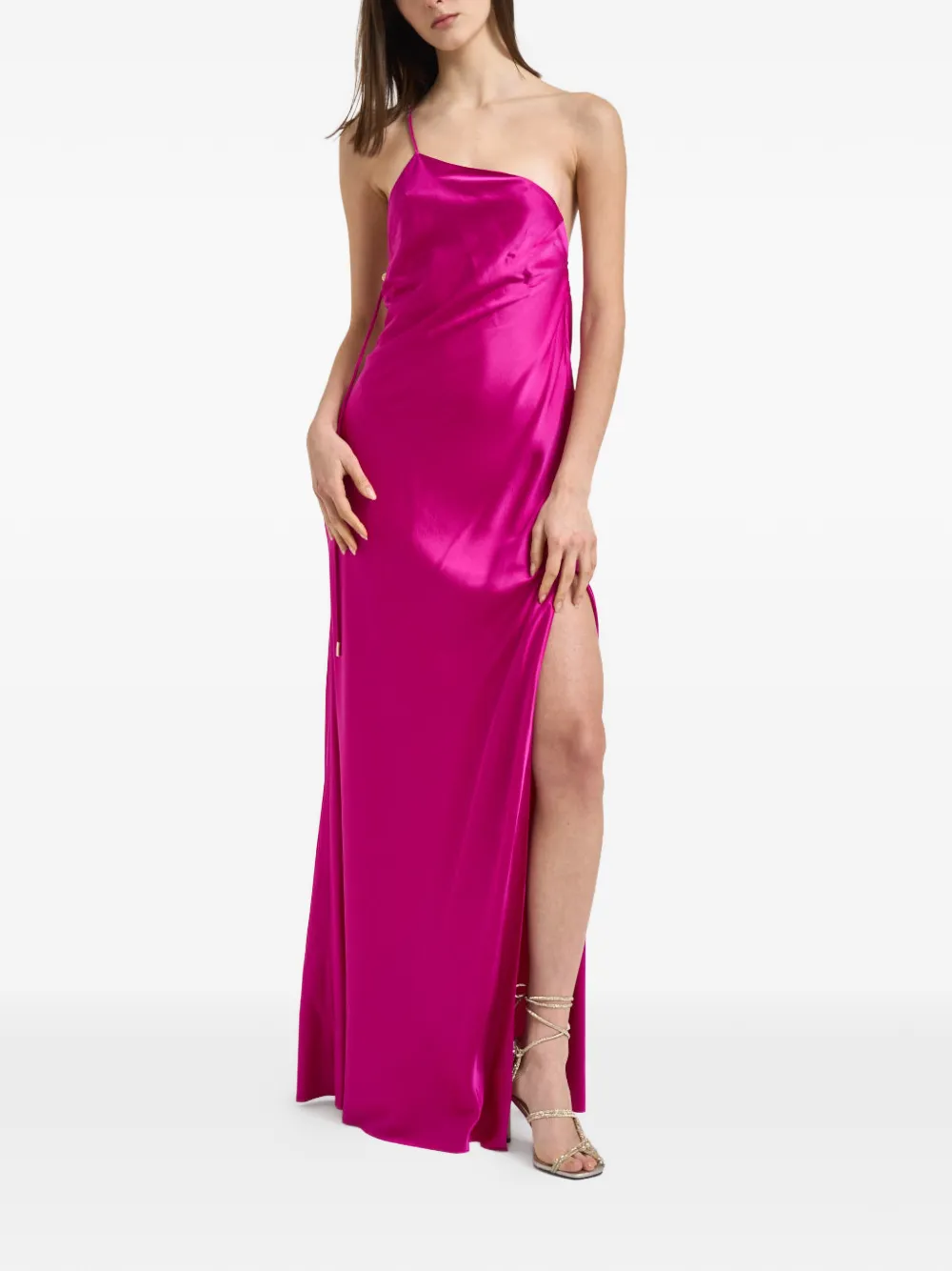  Danamé One-shoulder Maxi Dress - Pink 