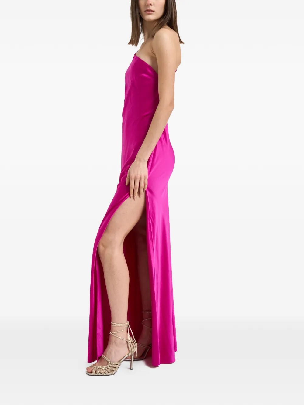  Danamé One-shoulder Maxi Dress - Pink 
