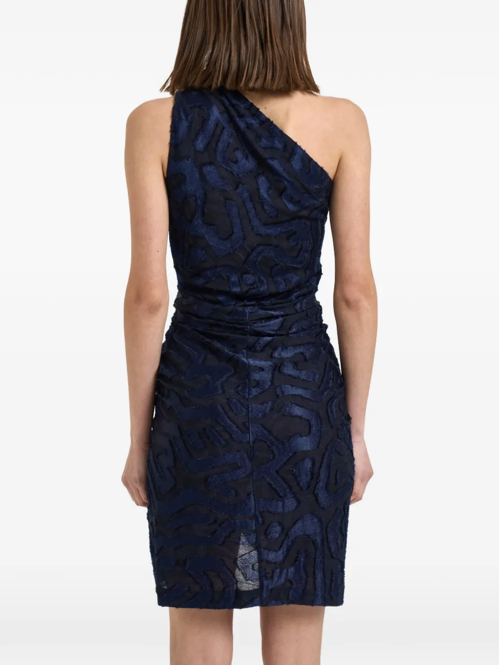 ISABEL MARANT Liliana asymmetrische fil coupé jurk Blauw