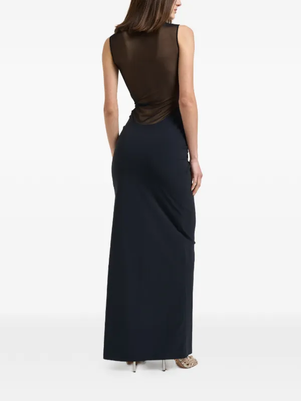 Danam Catherine split-detail Maxi Dress | Black | FARFETCH BH