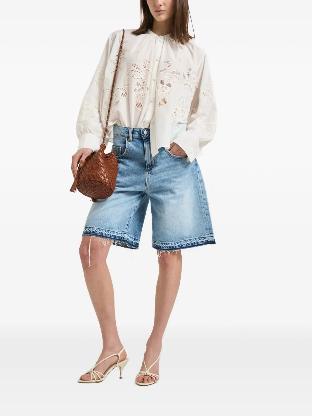  Forte Forte Floral-detail Blouse - White 