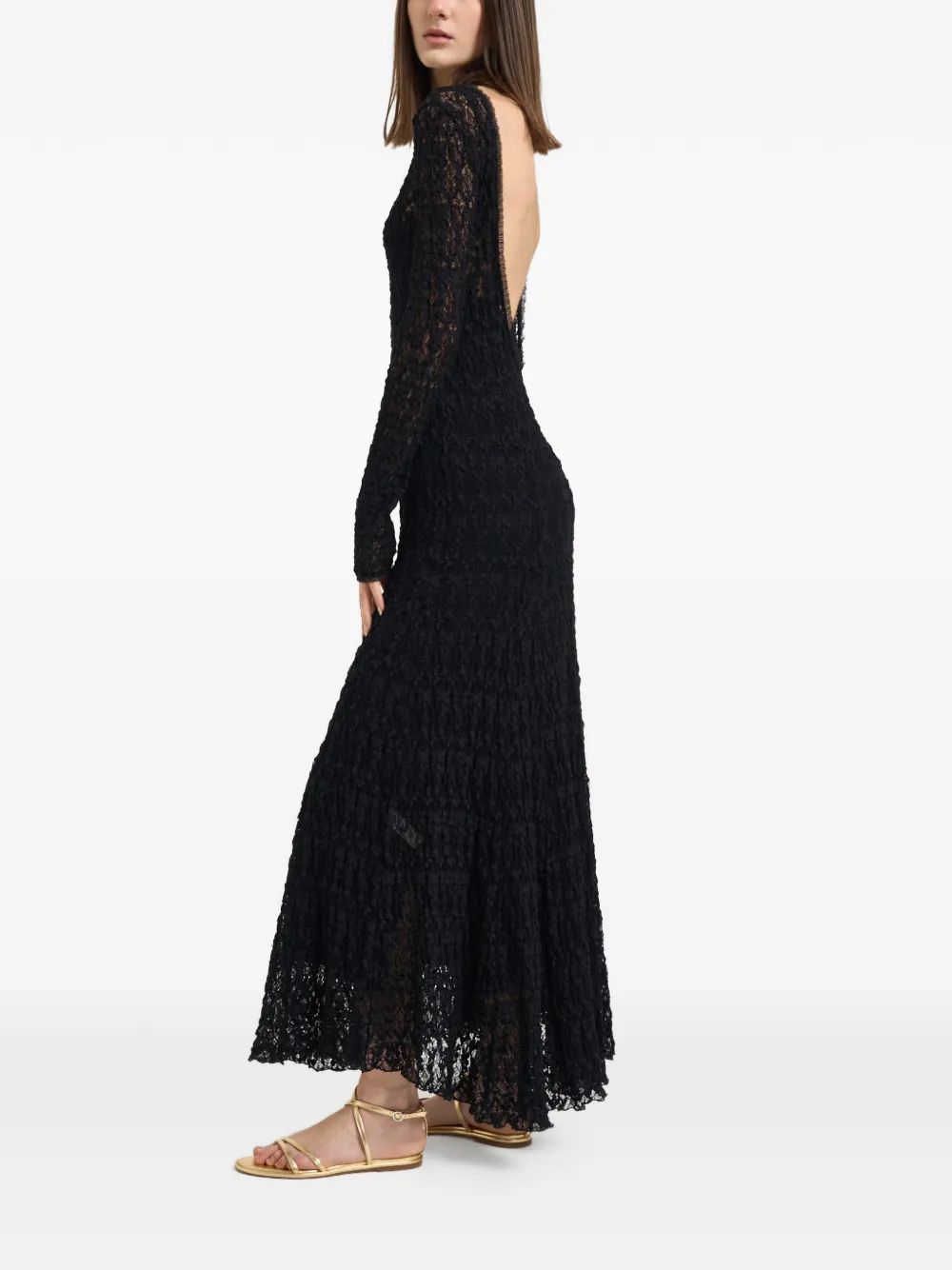  Forte Forte Open-back Maxi Dress - Black 