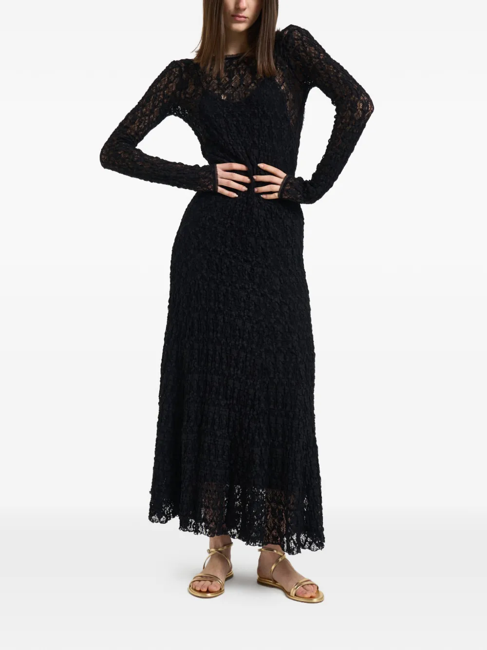  Forte Forte Open-back Maxi Dress - Black 