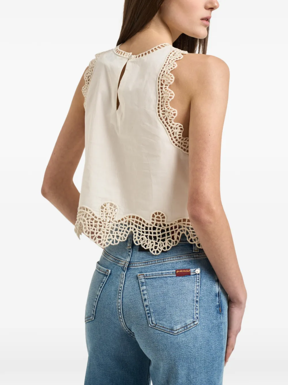 Crochet-Trim Top