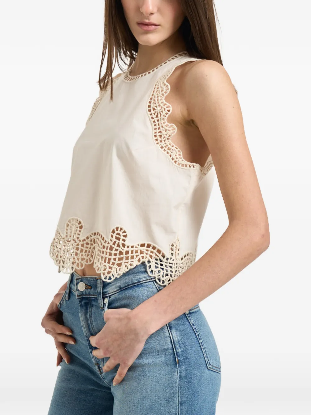 Crochet-Trim Top