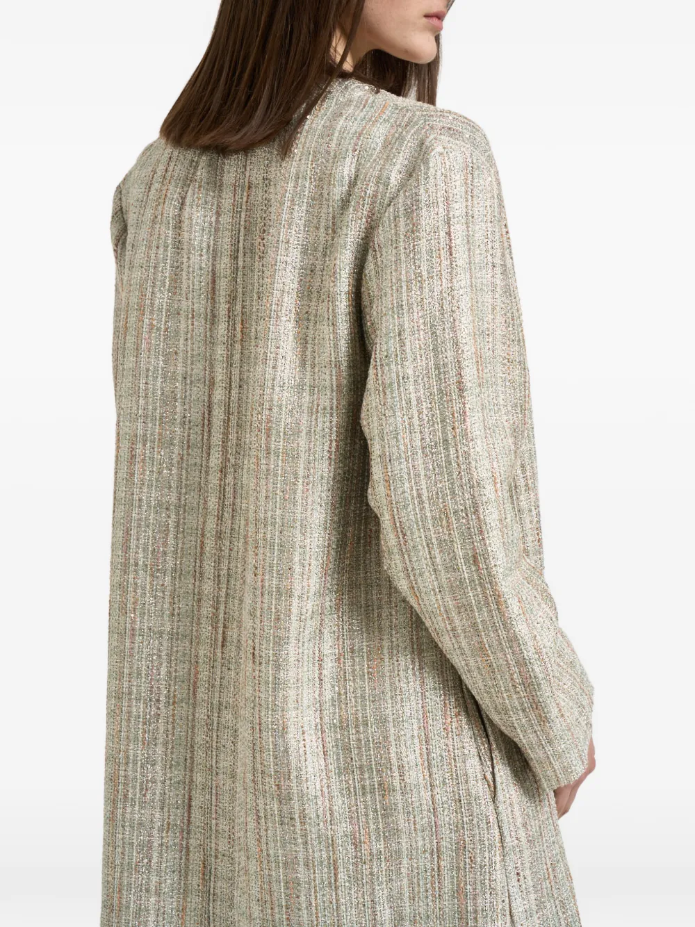 Striped-Pattern Coat