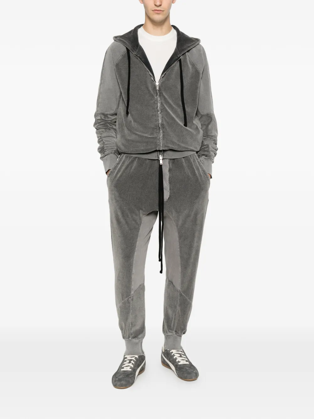 Thom Krom Hoodie van badstof Grijs