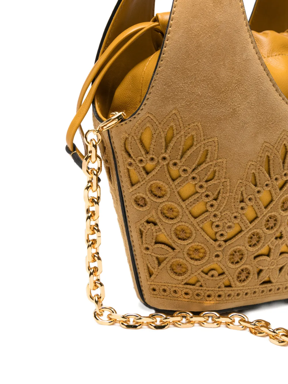 Alberta Ferretti Suède shopper met uitgesneden details Bruin
