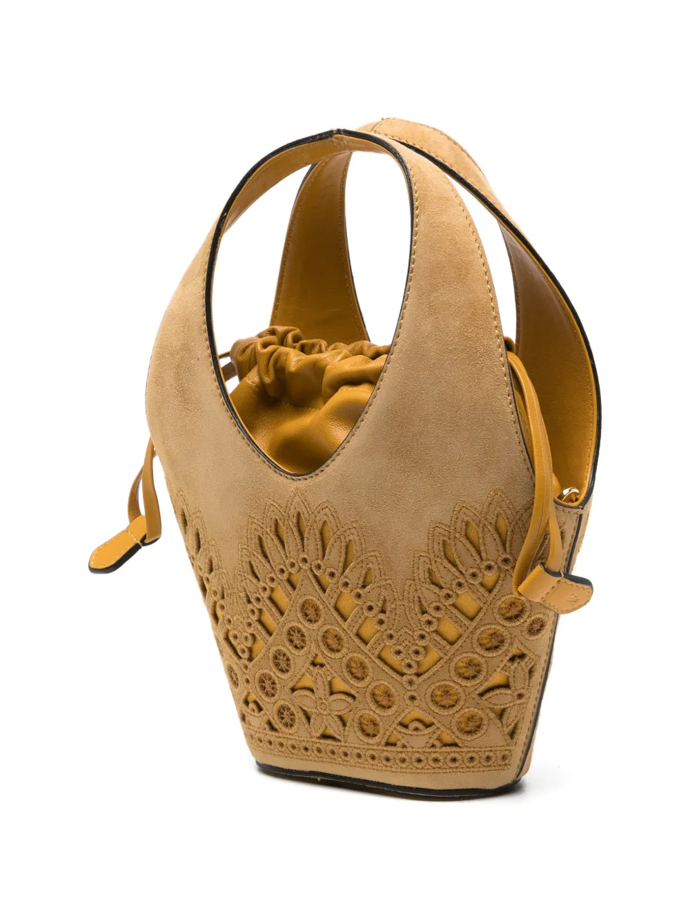 Alberta Ferretti Suède shopper met uitgesneden details Bruin