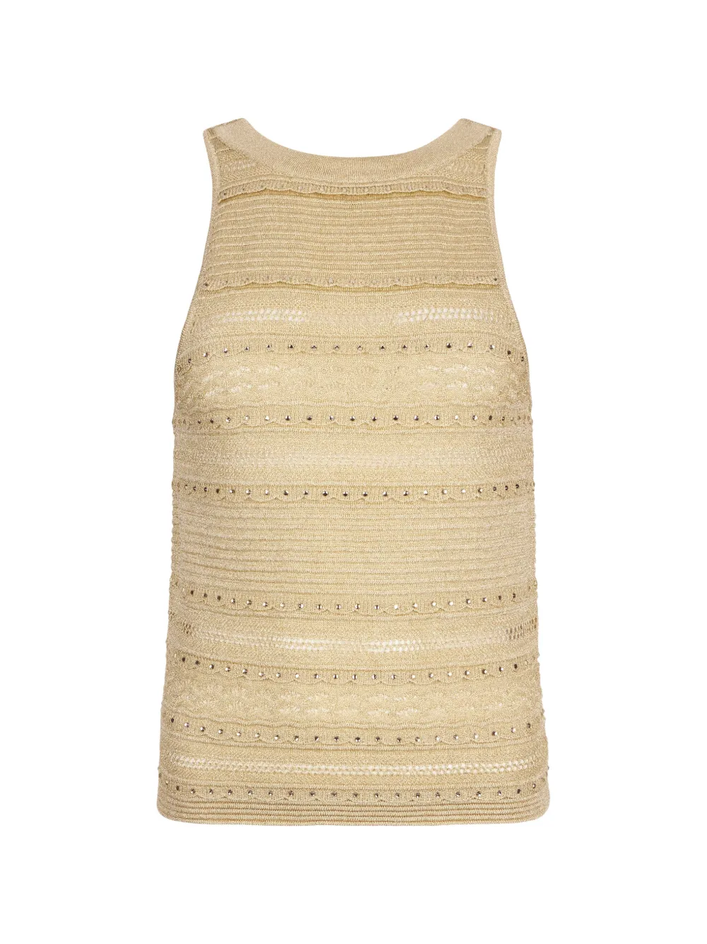 LIU JO openwork knit top - Giallo