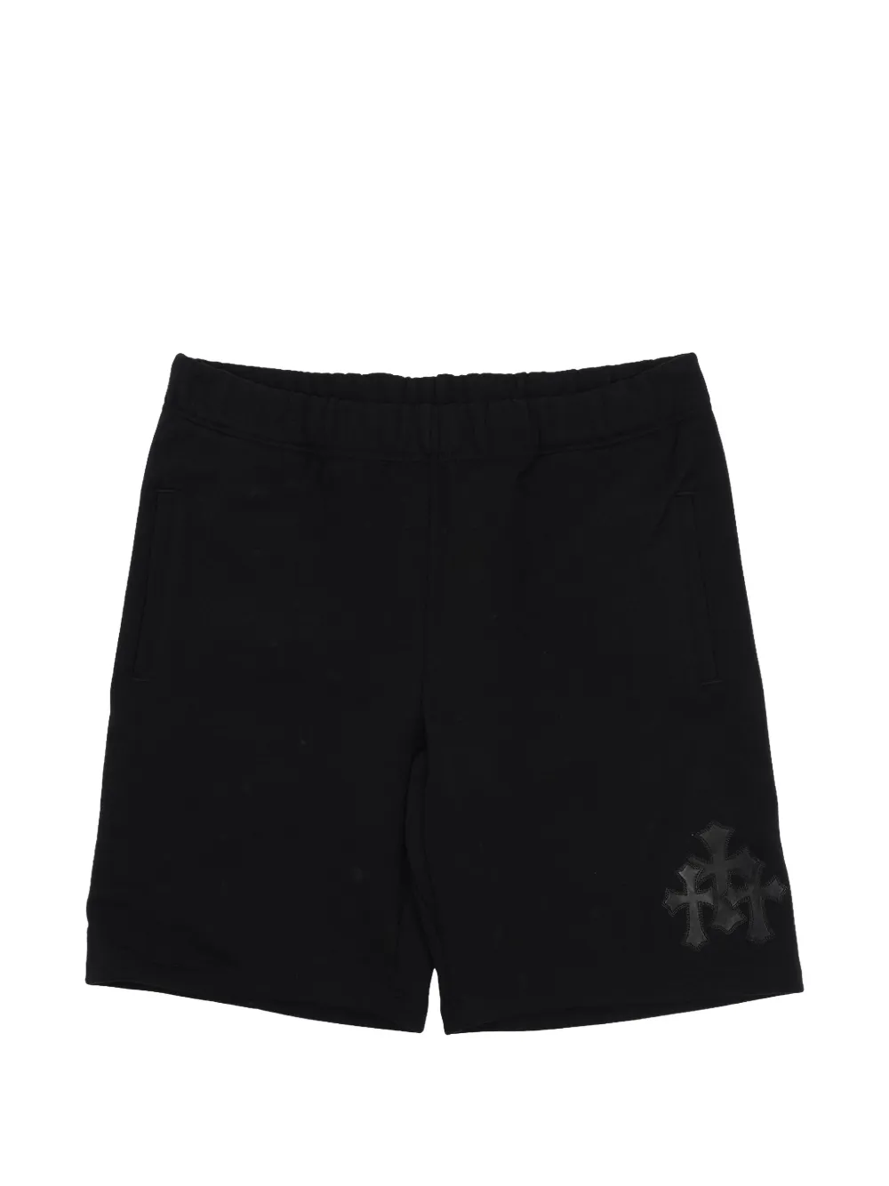 Chrome Hearts Shorts sportivi con applicazione - Nero
