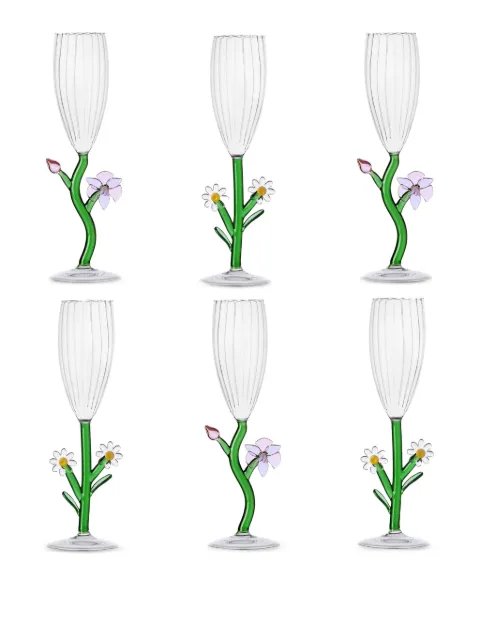 Ichendorf Milano flower flutes (set of six)