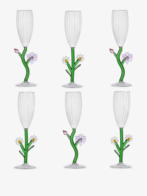 Ichendorf Milano flower flutes (set of six)
