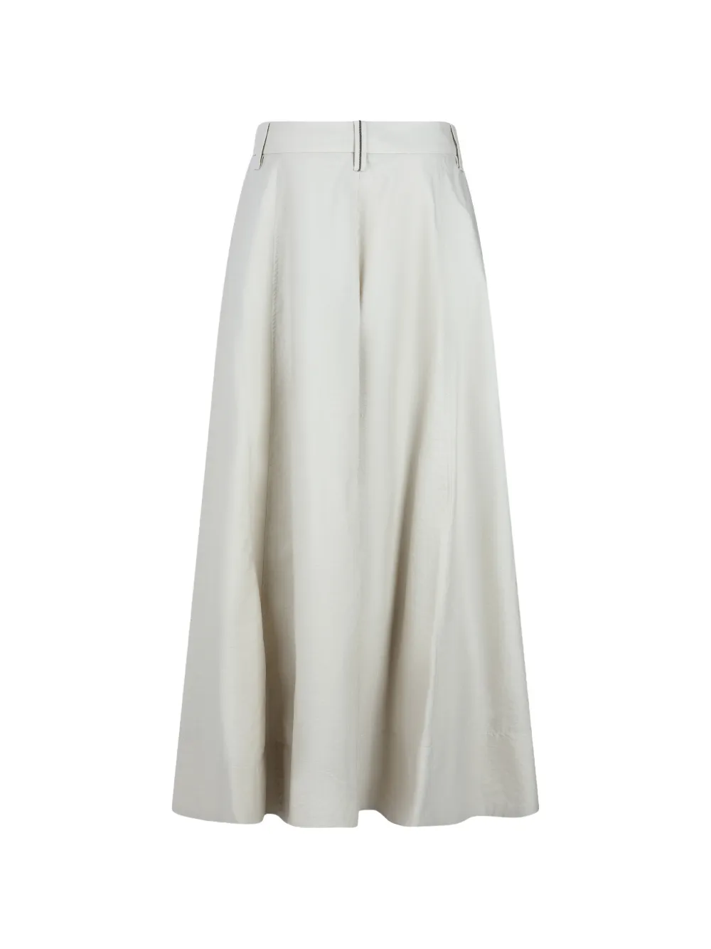Brunello Cucinelli Maxi-rok met kralen ceintuur Wit
