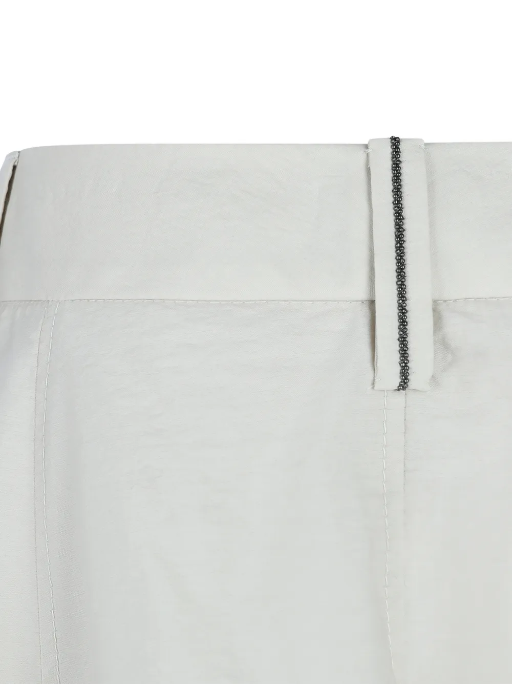 Brunello Cucinelli Maxi-rok met kralen ceintuur Wit