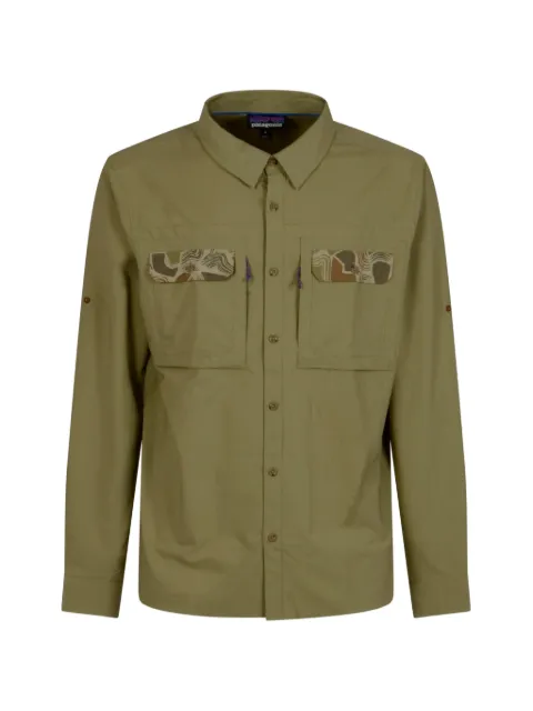 Patagonia patterned-flap shirt