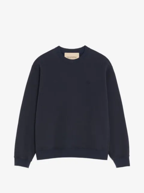 Valentino Garavani cotton sweatshirt with VLogo embroidery