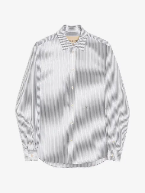 Valentino Garavani camisa de popelina con bordado VLogo