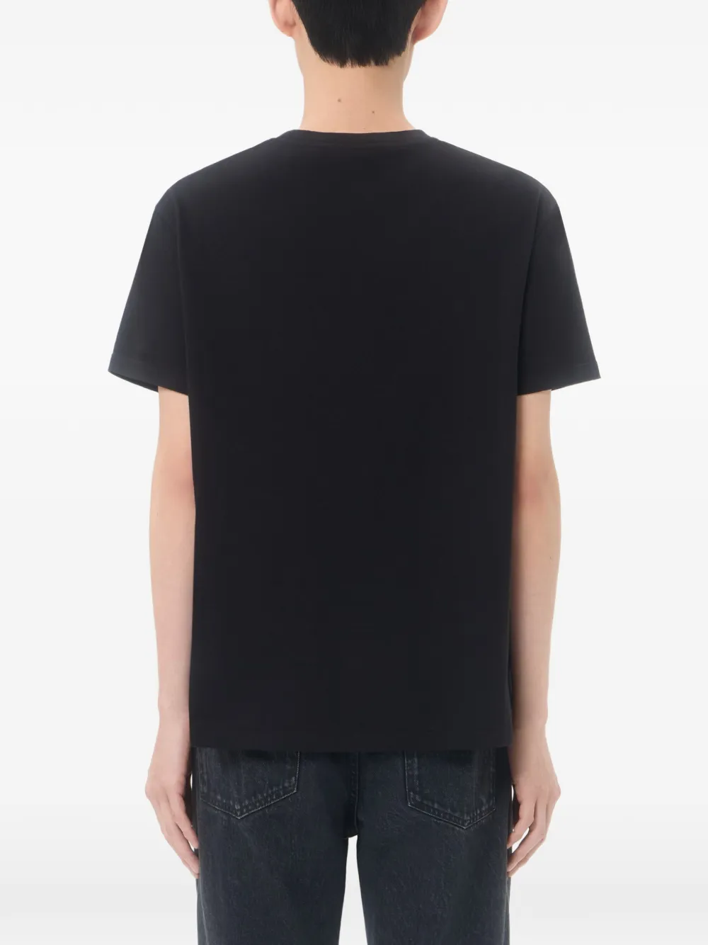 Valentino Garavani Katoenen T-shirt met VLogo-borduurwerk Zwart